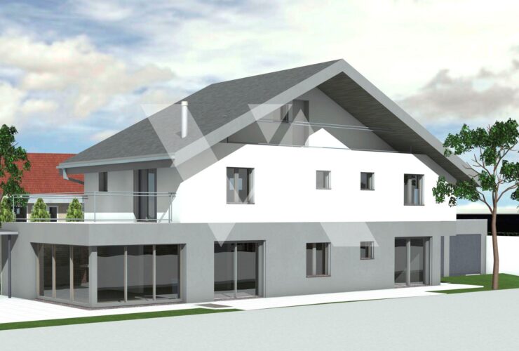 A vendre sur plans - Villa individuelle avec garage double, en construction.