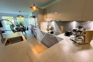 For sale – Beautiful 4.5-room apartment with terrace and 330 m² garden.
