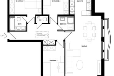 A louer - Spacieux appartement de 4.5 pièces avec balcon, grenier et cave