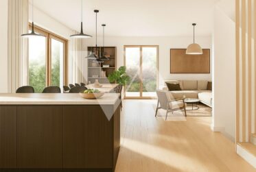 A vendre en construction - Magnifique villa contiguë avec grand jardin