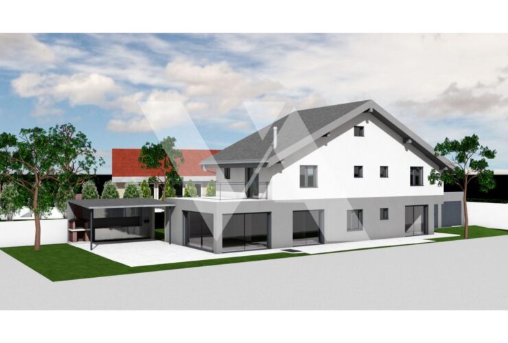 A vendre sur plans - Villa individuelle avec garage double, en construction.