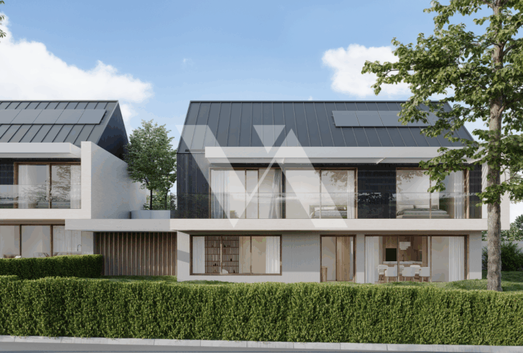 A vendre en construction - Villa mitoyenne d'exception avec jardin, terrasse et balcon