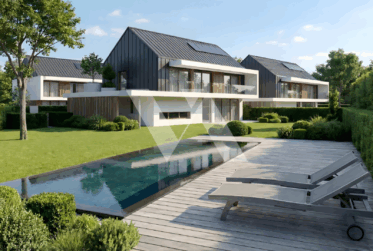 A vendre en construction - Villa mitoyenne d'exception avec jardin, terrasse et balcon