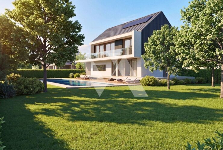 A vendre en construction - Villa mitoyenne d'exception avec jardin, terrasse et balcon