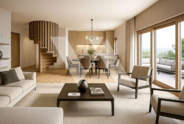 A vendre en construction - Appartement de 6 pièces avec balcon en duplex