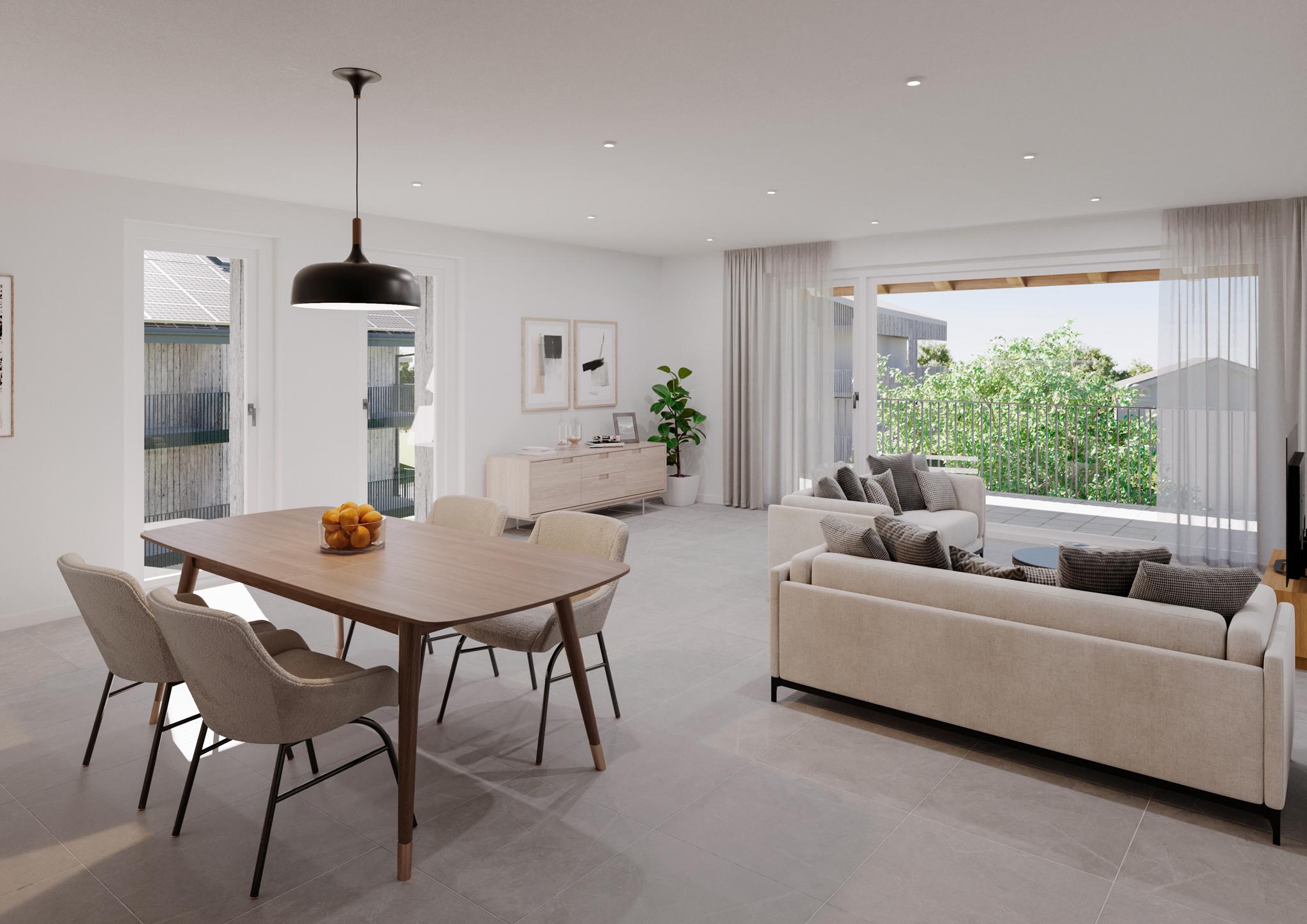 For Rent in Duillier - Brand-New 2.5-room Apartment with large covered balcony